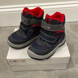 Geox - Boys' TRIVOR 1 Waterproof Boots Riptape Strap